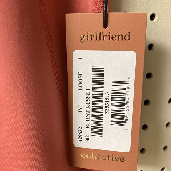 Girlfriend Collective Burnt Russet High-Rise Compression Leggings Plus Size 4X - Picture 13 of 13